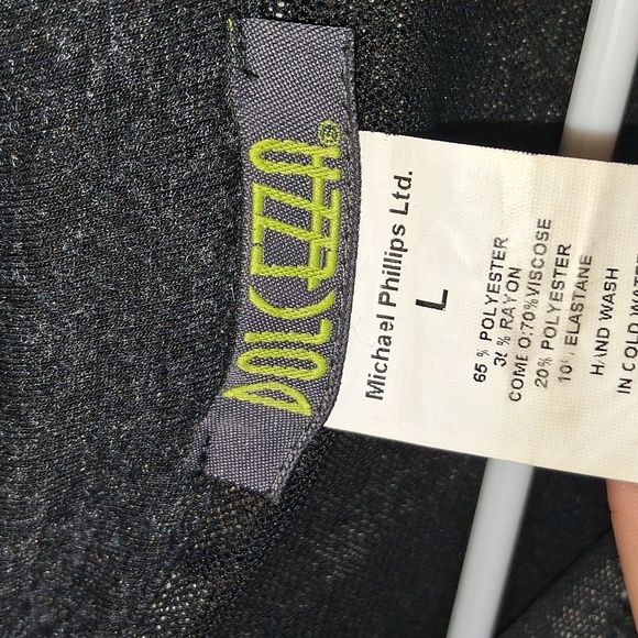 NEW DOLCEZZA Embellished Lace Striped Art To Wear Button Down L - Picture 4 of 8